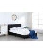 Simple PU Bed Frame Black Twin