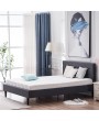 Right Angle Horizontal Line Decorative Soft Pack Bed Linen Dark Gray Full