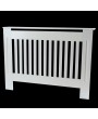 Simple Traditional Design Ventilated E1 MDF Board Vertical Stripe Pattern Radiator Cover White M