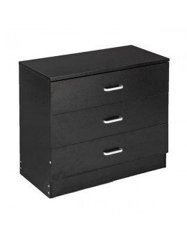 Wood Simple 3-Drawer Dresser Black