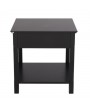 FCH Simple One-Pump Solid Wood Foot Table Black