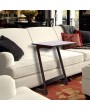 60x40x65cm Z-shaped Bamboo Sofa Side Table Coffee