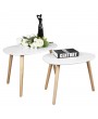 FCH Side Table Two-Piece Desktop Triamine Xsg-068 White Wood
