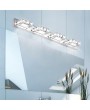 9W ZC001208 Three Lights Crystal Surface Bathroom Bedroom Lamp White Light Silver