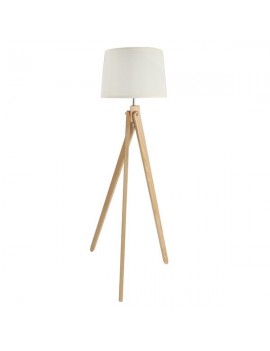 110V Modern Simple Warm and Sweet Bedroom Living Room Creativity LED Tripod Floor Lamp Wood Color US