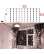 3M x 3M 300-LED White Light Romantic Christmas Wedding Outdoor Decoration Curtain String Light (110V