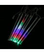 8Pcs/Set 30cm Meteor Rain Tube Lights 144 LED Bright Falling String Lamps Decor Colorful US Plug 110‑240V