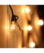 G30 125pcs Light Bulb Outdoor Yard Lamp String Light with  Black Lamp Wire
