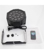 [US-W]24W 18-RGB LED Auto / Voice Control DMX512 High Brightness Mini Stage Lamp (AC 100-240V) Black