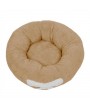 Pet Dog Cat Calming Bed Warm Soft Plush Round Brown for Cats & Small Dogs