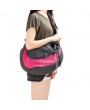[US-W]Pet Dog Cat Puppy Carrier Comfort Travel Tote Shoulder Bag Sling Backpack Rose Red L