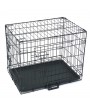 [US-W]24" Pet Kennel Cat Dog Folding Steel Crate Animal Playpen Wire Metal