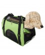 [US-W]Hollow-out Portable Breathable Waterproof Pet Handbag Green M