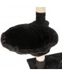 80" Solid Cute Sisal Rope Plush Cat Climb Tree Cat Tower Black