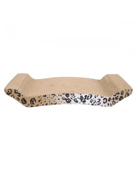 Corrugated Paper Grinding Claw Plate with Catnip Leopard Print Pattern