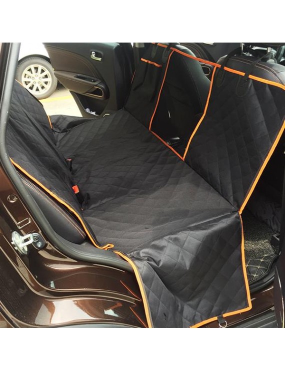 100% Waterproof Dog Car Seat Covers with Mesh Visual Window for Cars Trucks SUV