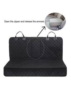 Dog Seat Covers 100% Waterproof Pet Car Seat Cover Nonslip Bench Seat Covers Armrest Compatible for Back