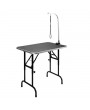 35" Highly adjustable foldable Pet Grooming Table with Adjustable Arm Black